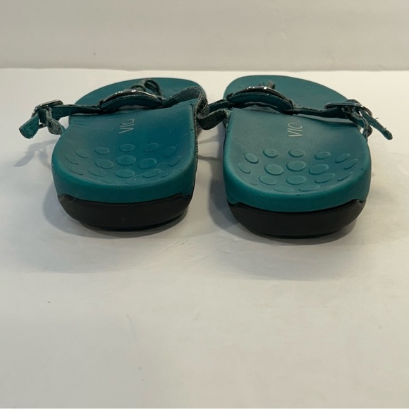 Vionic Women’s Karina Orthaheel Arch Support Teal Sandals Sz 8, Snake Strap - Picture 4 of 7